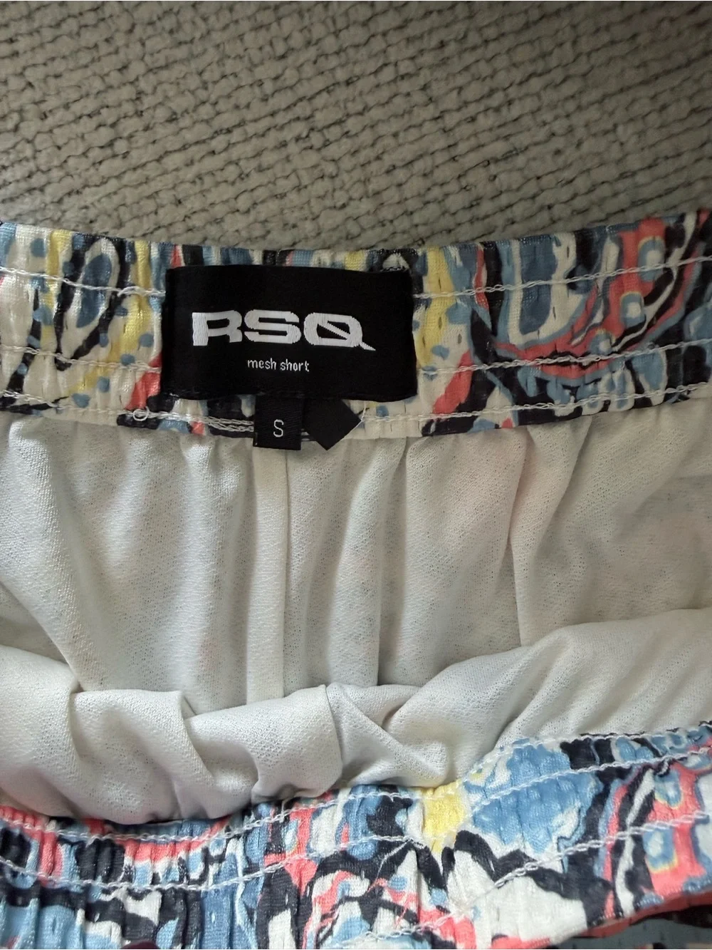 rSQ boys paisley print shorts Small